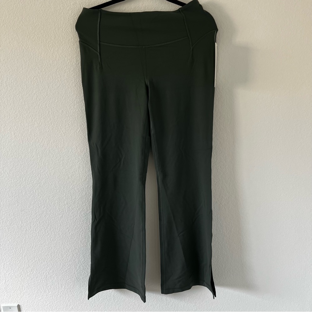 LULULEMON Groove split hem flare pant smoked spruce NWT